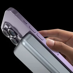 Dudao TGK1 Powerbank - szürke vezetékes (USB-C) és Wireless (MagSafe kompatibilis) power bank 10 000 mAh, 15W-6