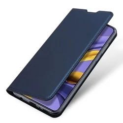 Samsung Galaxy M22 - Dux Ducis kék flipcover tok-2