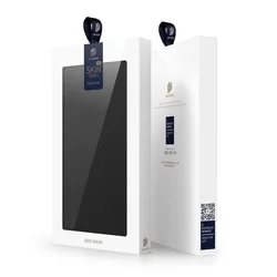 Huawei P smart 2021 telefontok - Dux Ducis fekete flipcover tok-5