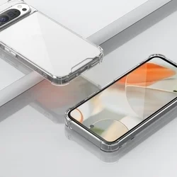 Google Pixel 9 Pro telefontok - ütésálló átlátszó hátlap tok-3