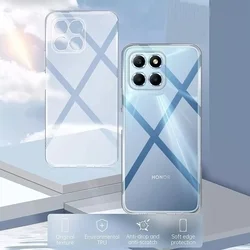 Telefontok Honor X6c - átlátszó szilikon hátlap tok -1