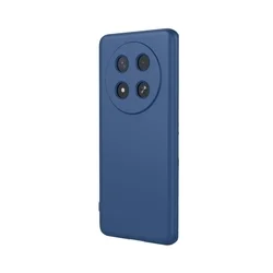 Honor Magic7 Lite telefontok - szürkéskék szilikon hátlap tok-2
