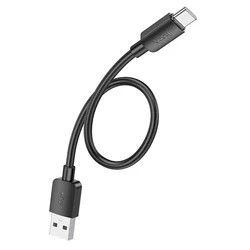 HOCO X96 - USB / Type-C (USB-C) fekete kábel, 2,4A / 27W, 25 cm-1