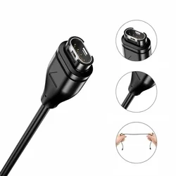 Tech- Protect Ultraboost MC04 - Garmin sportóra töltő, fekete Type-C (USB-C) kábellel-1