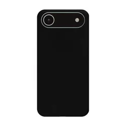 iPhone 17 Air telefontok - fekete szilikon hátlap tok ﻿-1