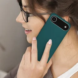 iPhone 17 Air telefontok - zöld szilikon hátlap tok ﻿-3