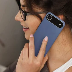 iPhone 17 Air - kék szilikon hátlap tok-3