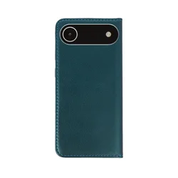 iPhone 17 Air telefontok - Smart Magnetic zöld szilikon keretes mágneses könyvtok-2