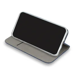 iPhone 17 Air telefontok - Smart Magnetic kék szilikon keretes mágneses könyvtok-4