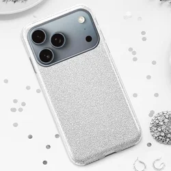 iPhone 17 Pro telefontok - Ezüst Shiny hátlap tok-3