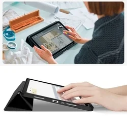 Tablettok Xiaomi Redmi Pad 2 (11 coll) - fekete smart case, ceruza tartóval-6