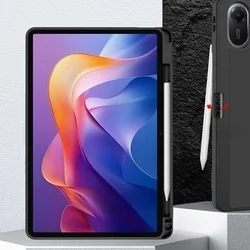 Tablettok Xiaomi Redmi Pad 2 (11 coll) - fekete smart case, ceruza tartóval-9