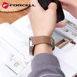 Xiaomi Watch S1 / Watch S1 Active okosóra szíj - barna eco bőr szíj (22 mm)-1