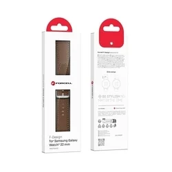 Xiaomi Watch 2 Pro okosóra szíj - barna eco bőr szíj (22 mm)-5