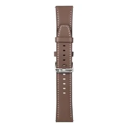 Xiaomi Redmi Watch 5 Active / Watch 5 Lite okosóra szíj - barna eco bőr szíj (22 mm)-3