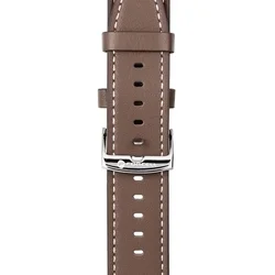 Xiaomi Redmi Watch 5 Active / Watch 5 Lite okosóra szíj - barna eco bőr szíj (22 mm)-4