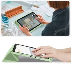 Tablettok Xiaomi Redmi Pad 2 (11 coll) - kaktuszzöld smart case, ceruza tartóval-8