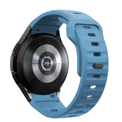Samsung Galaxy Watch 4 (40 / 42 / 44 / 46 mm) okosóra szíj - Tech- Protect IconBand Line - kék színű szilikon szíj (szíj szélesség: 20 mm) ﻿-1
