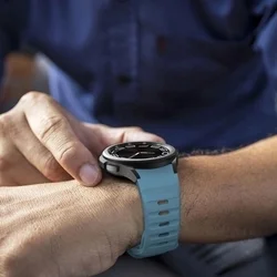 Samsung Galaxy Watch6 / Watch6 Classic okosóra szíj - Tech- Protect IconBand Line - kék színű szilikon szíj (szíj szélesség: 20 mm)-2