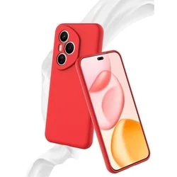 Honor 400 Pro 5G telefontok - PASTEL - piros szilikon hátlap tok-4