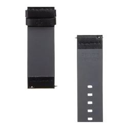 Xiaomi Redmi Watch 5 Active / Watch 5 Lite okosóra szíj - Tactical 307 - fekete bőr szíj (22 mm szíj szélesség) ﻿-1