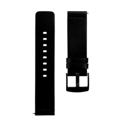 Xiaomi Redmi Watch 5 Active / Watch 5 Lite okosóra szíj - Tactical 307 - fekete bőr szíj (22 mm szíj szélesség) ﻿-2