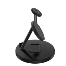 ech- Protect QI15W-A35 telefon töltő - 3in1 fekete vezeték nélküli (Wireless) töltőpad - iPhone, AirPods és Apple Watch-3
