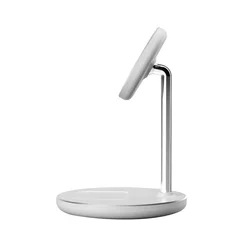 Tech- Protect QI15W-A39 telefont töltő - 2in1 fehér MagSafe vezeték nélküli (Wireless) töltőpad-2