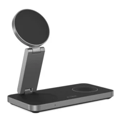 Tech- Protect QI15W-A47 - 3in1 fekete vezeték nélküli (Wireless) töltőpad - iPhone, AirPods és Apple Watch-2