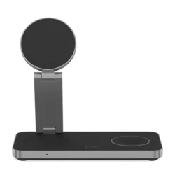 Tech- Protect QI15W-A47 - 3in1 fekete vezeték nélküli (Wireless) töltőpad - iPhone, AirPods és Apple Watch-3