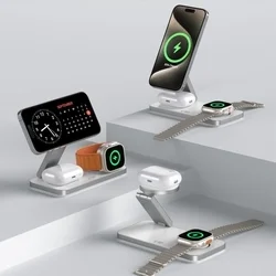 Tech- Protect QI15W-A47 - 3in1 fehér vezeték nélküli (Wireless) töltőpad - iPhone, AirPods és Apple Watch ﻿-6