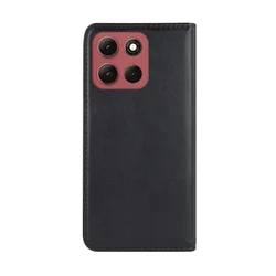 Telefontok Motorola Moto G86 5G - Smart Magnetic - fekete szilikon keretes mágneses könyvtok ﻿-2