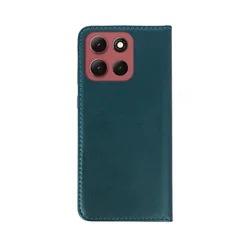 Telefontok Motorola Moto G86 5G - Smart Magnetic - zöld szilikon keretes mágneses könyvtok ﻿-2