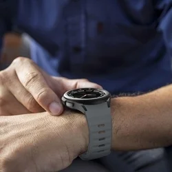 Samsung Galaxy Watch8 / Watch8 Classic - Tech- Protect IconBand Line - szürke színű szilikon szíj (szíj szélesség: 20 mm)-2