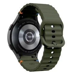Samsung Galaxy Watch8 / Watch8 Classic - TECH-PROTECT Sport - zöld szilikon szíj (20 mm szíj szélesség)-1