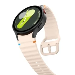 Samsung Galaxy Watch8 / Watch8 Classic - TECH-PROTECT Sport - pink szilikon szíj (20 mm szíj szélesség)-2