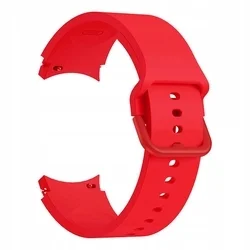 Okosóra szilikon szíj - Samsung Galaxy Watch8 / Watch8 Classic - piros szilikon szíj-1