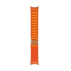 Okosóra szíj - Samsung Galaxy Watch8 / Watch8 Classic - nylon narancs szövet szíj-1