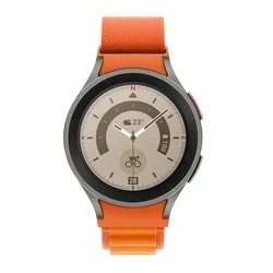 Okosóra szíj - Samsung Galaxy Watch8 / Watch8 Classic - nylon narancs szövet szíj-3