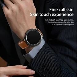 Samsung Galaxy Watch8 / Watch8 Classic okosóra szíj - Dux Ducis YA - barna bőr szíj (20 mm)-4