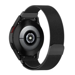 Okosóra szíj - Samsung Galaxy Watch8 / Watch8 Classic - TECH-PROTECT Milaneseband ”2” - mágneses fekete fémszíj (20 mm szíj szélesség)-1