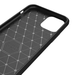 iPhone 11 Telefontok - Forcell CARBON fekete szilikon tok-3