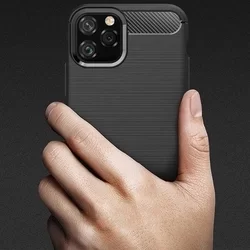 iPhone 11 Telefontok - Forcell CARBON fekete szilikon tok-6