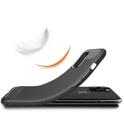 iPhone 11 Telefontok - Forcell CARBON fekete szilikon tok-7