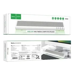 Bluetooth hangszóró: Hoco BS66 - Bluetooth hangszóró 2X3W, fehér-3