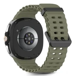 Samsung Galaxy Watch 8 / Classic (40 / 44 / 46 mm) - Tech- Protect IconBand Pro - zöld szilikon szíj-2