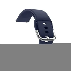 Okosóra szilikon szíj - Samsung Galaxy Watch FE - Strap - sötétkék szilikon szíj (szíj szélesség: 20 mm)-2