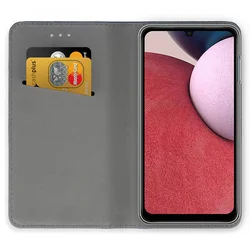 Telefontok Samsung Galaxy A17 5G - Smart Magnetic zöld szilikon keretes mágneses könyvtok-4