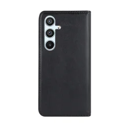 Telefontok  Samsung Galaxy A17 5G - Smart Magnetic fekete szilikon keretes mágneses könyvtok-2