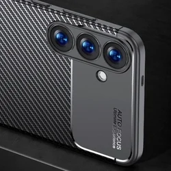 Telefontok Samsung Galaxy A56 5G - Slim Carbon fekete szilikon hátlap tok-2
